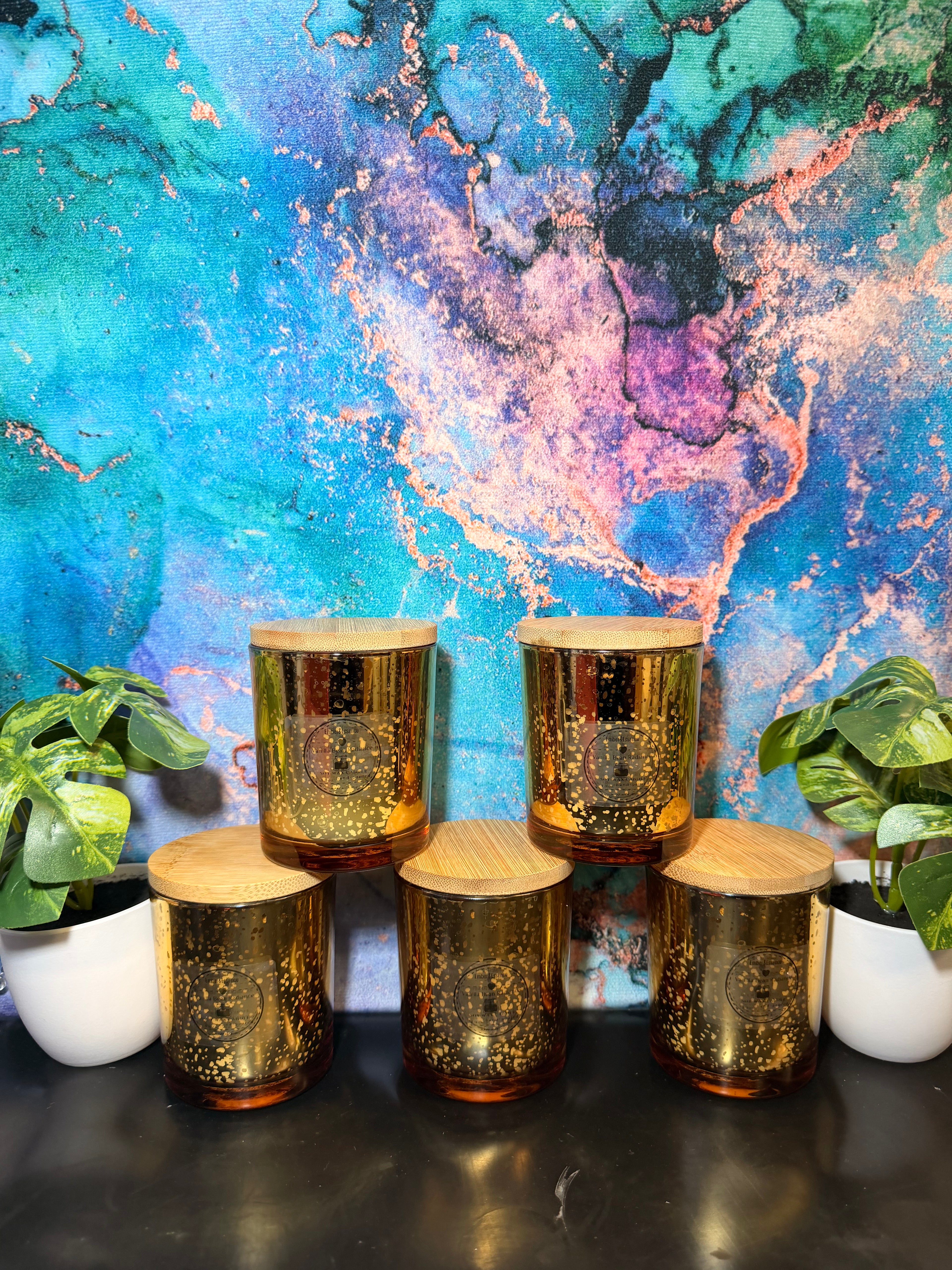 Vanilla Bean Radiance Candle | Warm Cozy Scent | Ember & Essence LLC